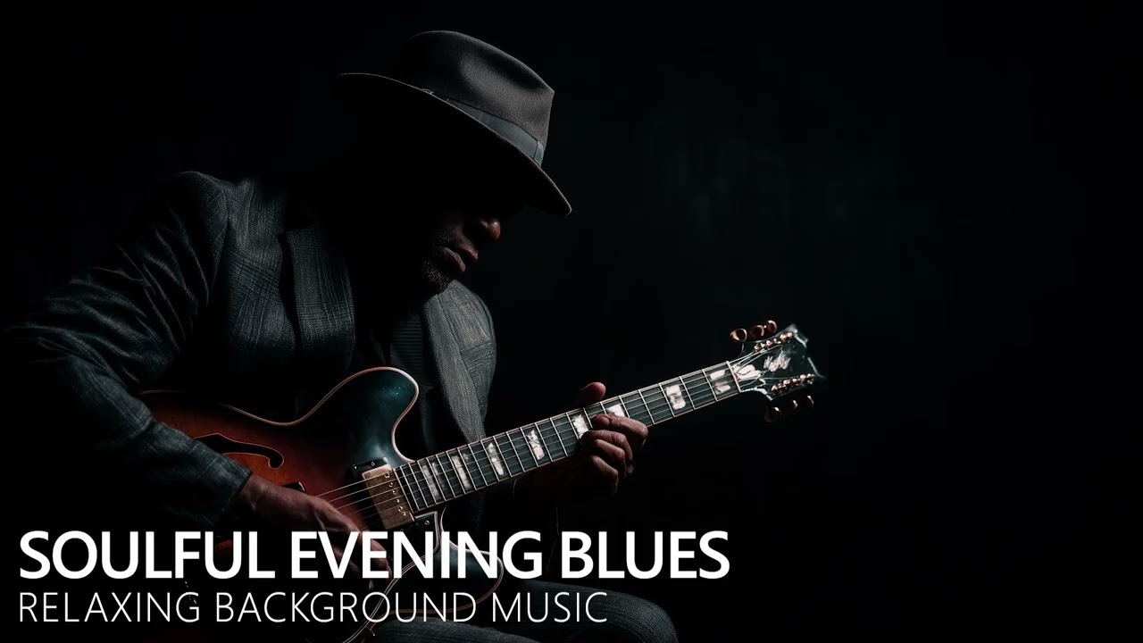 Soulful Evening Blues | Warm Guitar Background for Relaxation