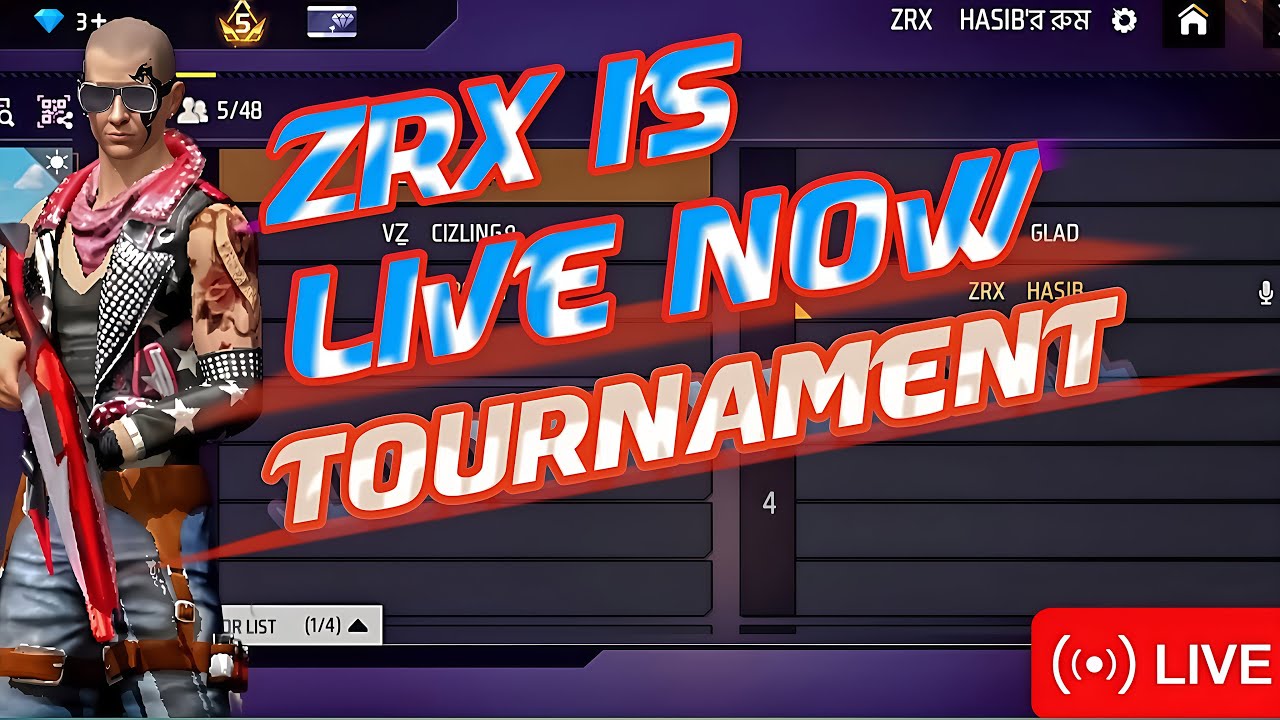 [ZRX SIAM IS LIVE]‎🔴FREE FIRE Live stream] Free fire live✅ Lone Wolf ‎2v2 ‎