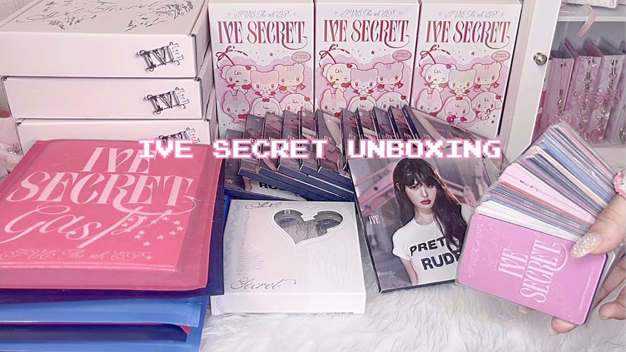 【IVE大量開封🎀】IVE SECRET unboxing⋆꙳✮다이브로그/아이브원영wonyoung /포카 /DIVEvlog