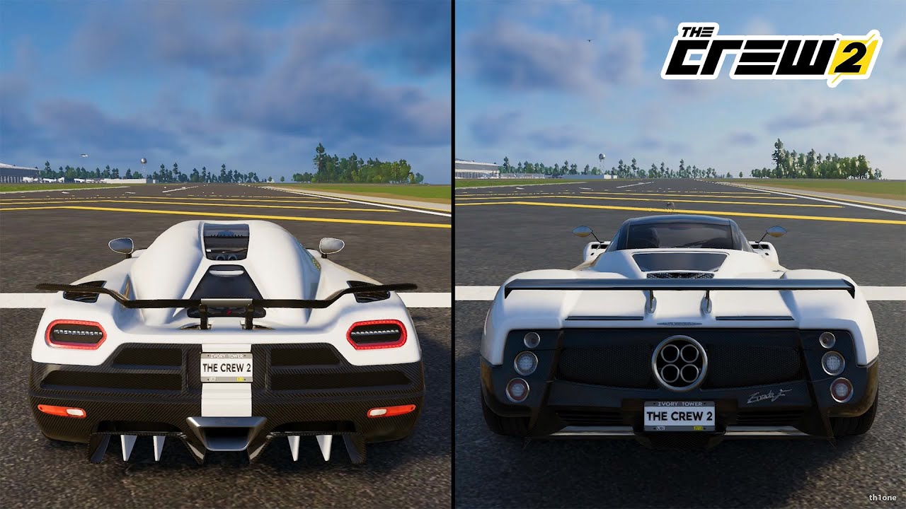 The Crew 2 | Koenigsegg Agera R 2012 vs. Pagani Zonda F 2005 Performance and Sound Comparison