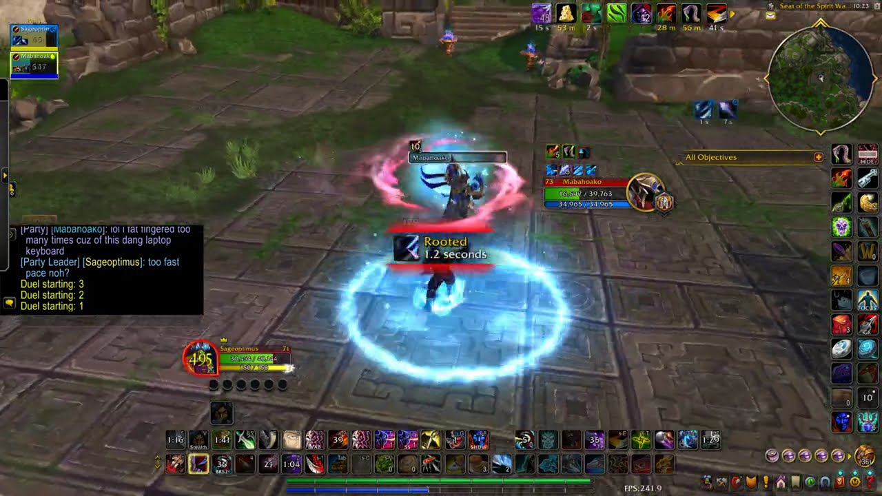Sub Rogue vs Frost Mage, low level, just messing around, having fun dueling in retail...