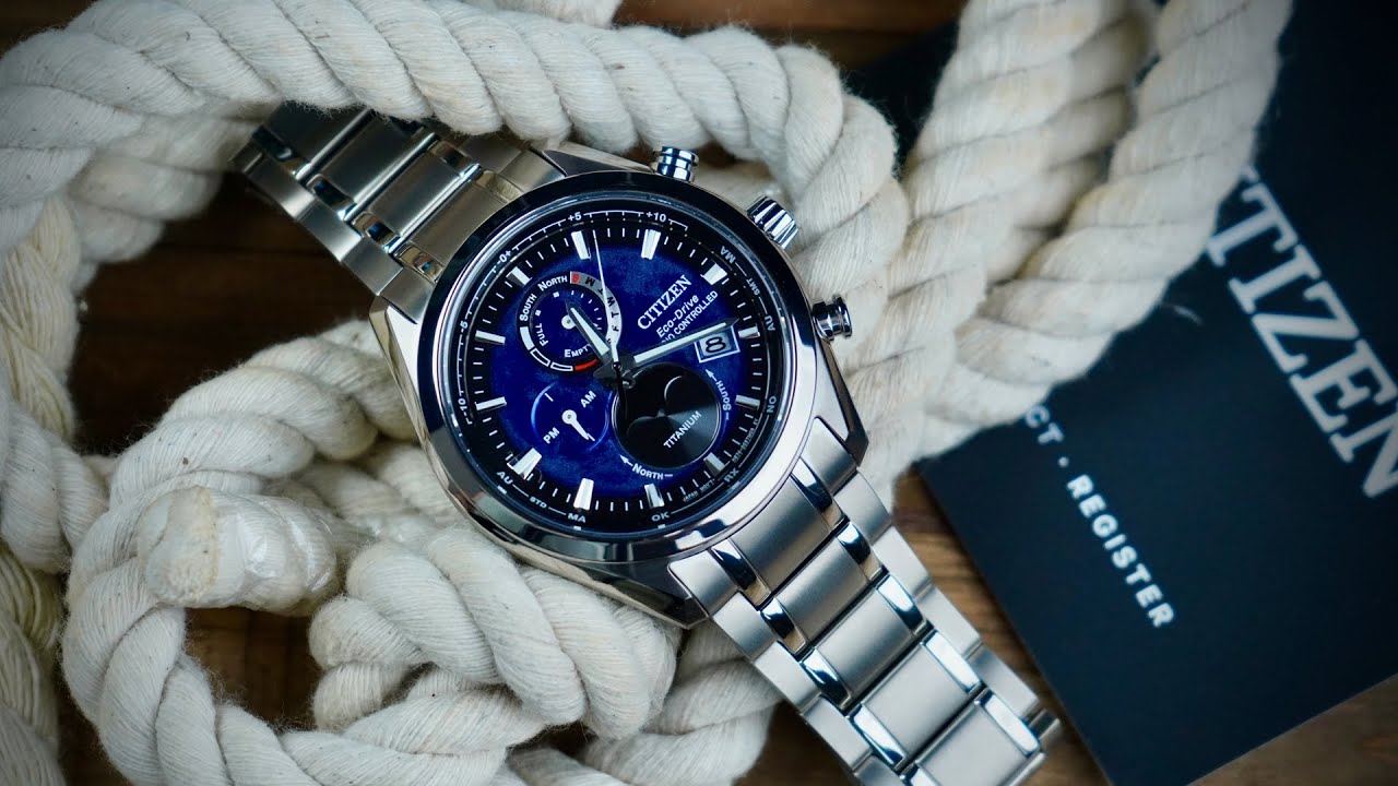 Высокотехнологичная кварцевая технология и доступная цена | Citizen Atomic Moonphase Tsuki-yomi A-T