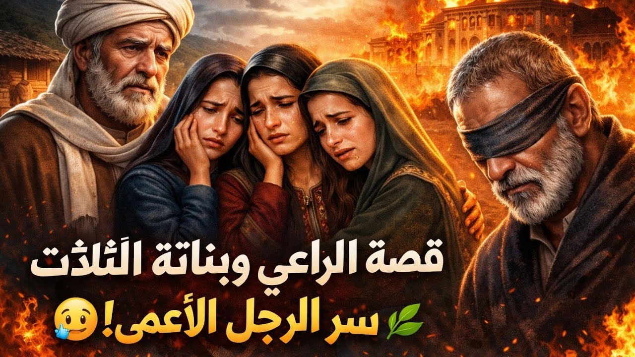 قصة الراعي وبناته الثلاث وسر الرجل الأعمى! 🌿😢 نهاية صادمة ومؤثرة