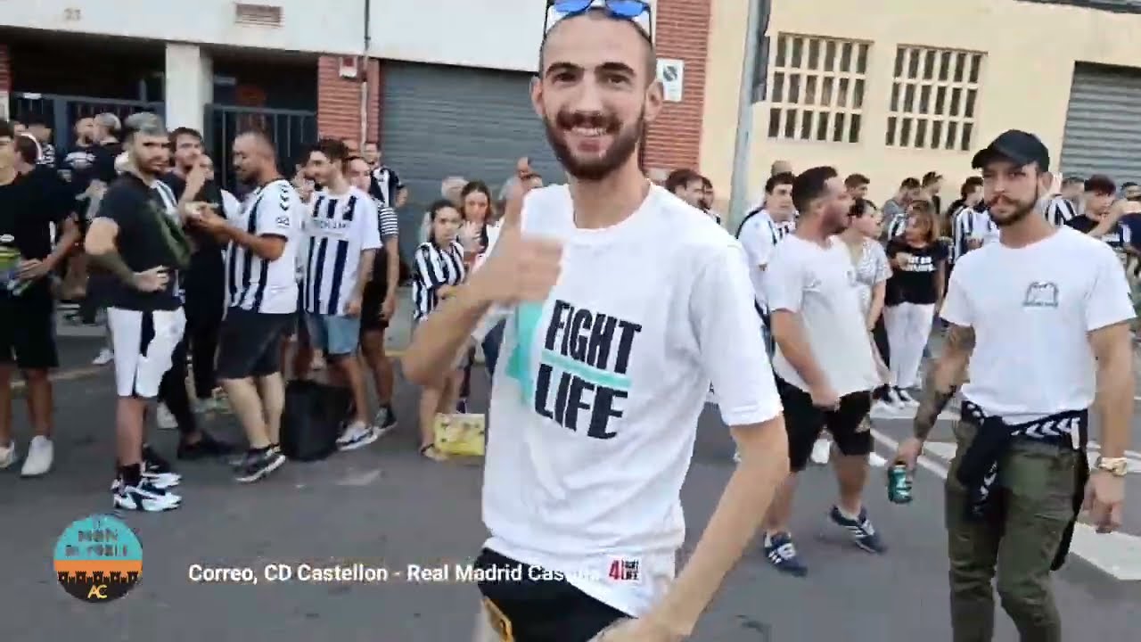 Corteo, CD Castellón - Real Madrid Castilla.