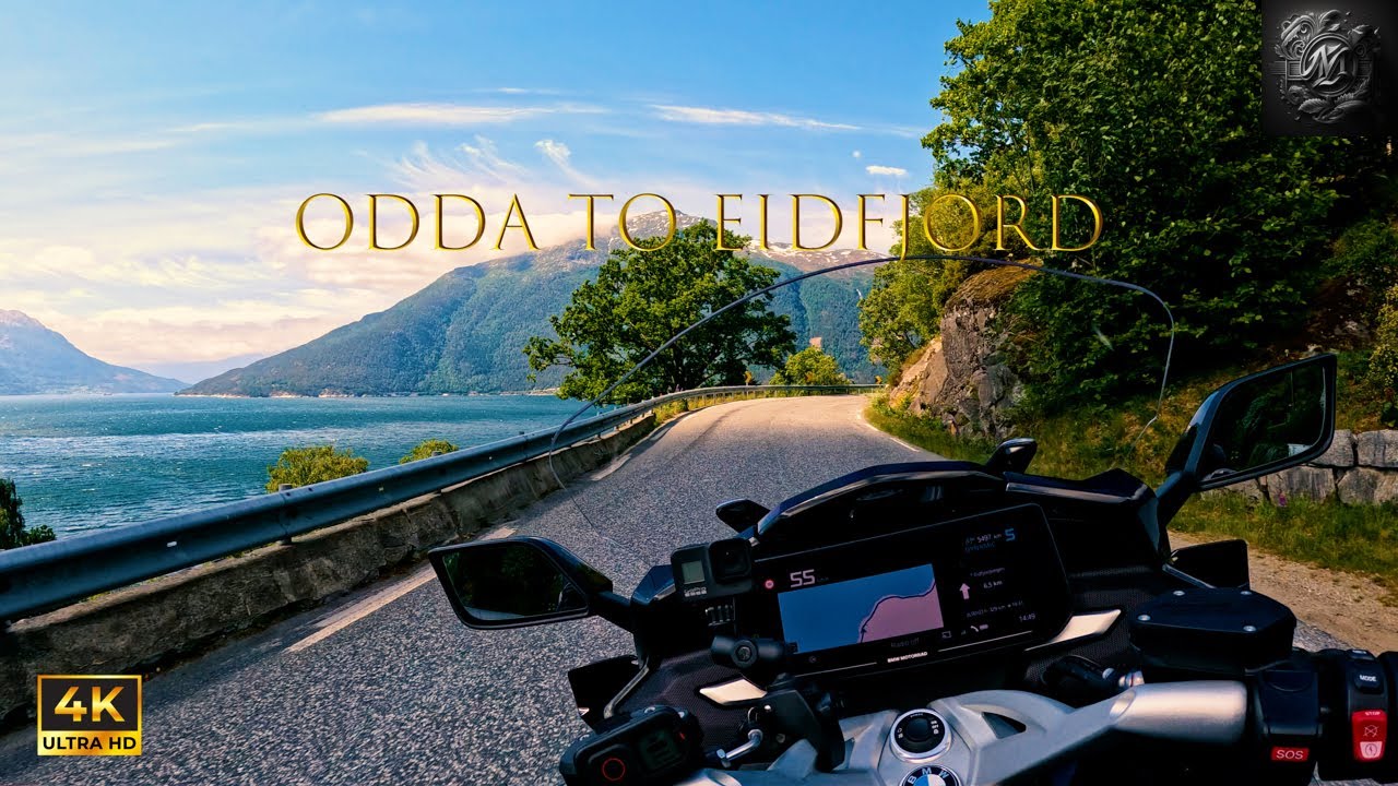 POV riding a K1600GTL from Odda To Eidfjord