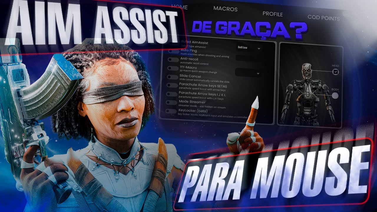 AIMASSIST PARA MOUSE DE GRAÇA?? BO6 + GAMEPLAY | ATUALIZADO 2025