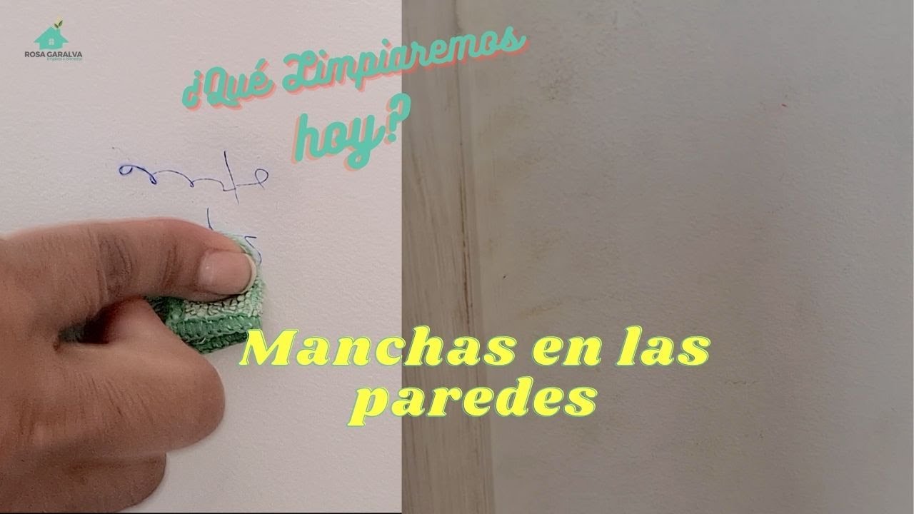 Paredes sucias, manchas de tinta en la pared