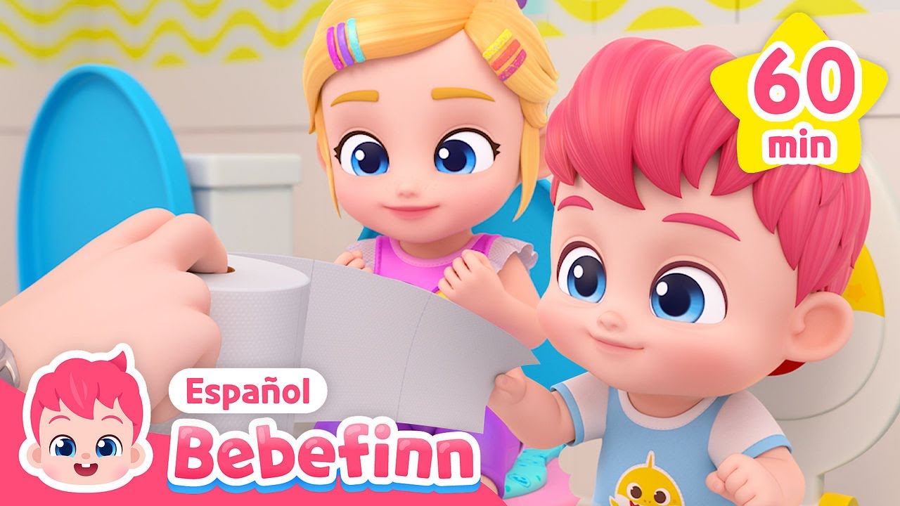 &iexcl;Puedo ir al Ba&ntilde;o Solo!🚽💩 | Adi&oacute;s Pa&ntilde;ales | Marat&oacute;n de las Canciones Infantiles de Bebefinn