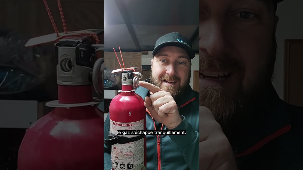 Vérification visuelle d'un extincteur
