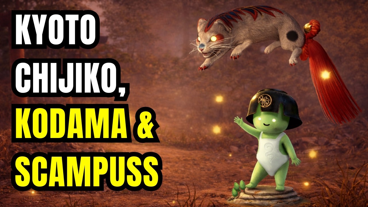 Kyoto Imperial Palace Chijiko, Kodama, Scampuss, & Six Jizo | Nioh 3
