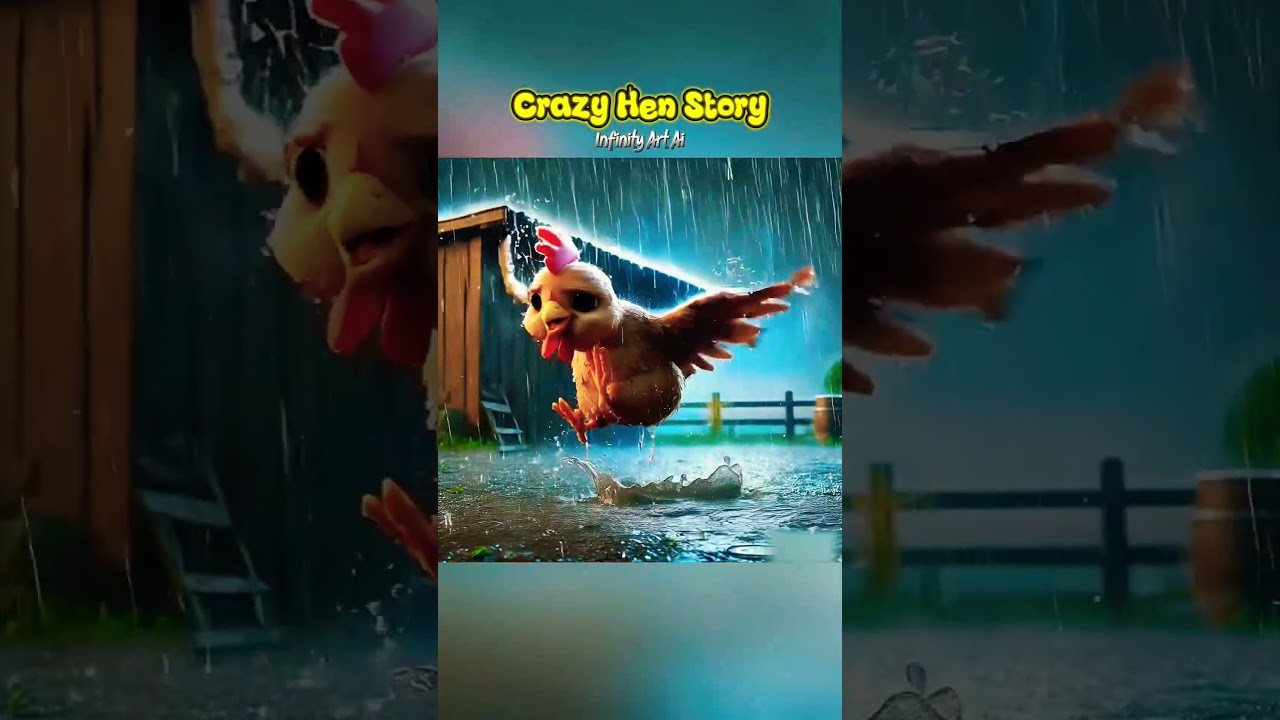 Pov : A Crazy Hen Moral Story 😂🐓 #ai #artificialintelligence #cartoon #crazy #hen #kidsvideo