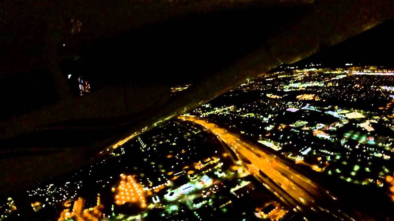 Cessna 172 | VFR Night | KSLC I-15 South-Bound transition | Night Currency | Full HD 1080p