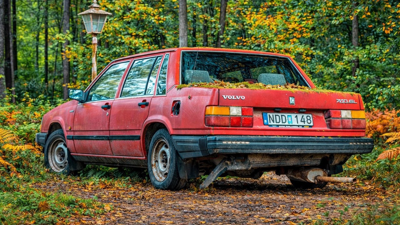 Besiktar vår Volvo 740 för första gången på 18 år