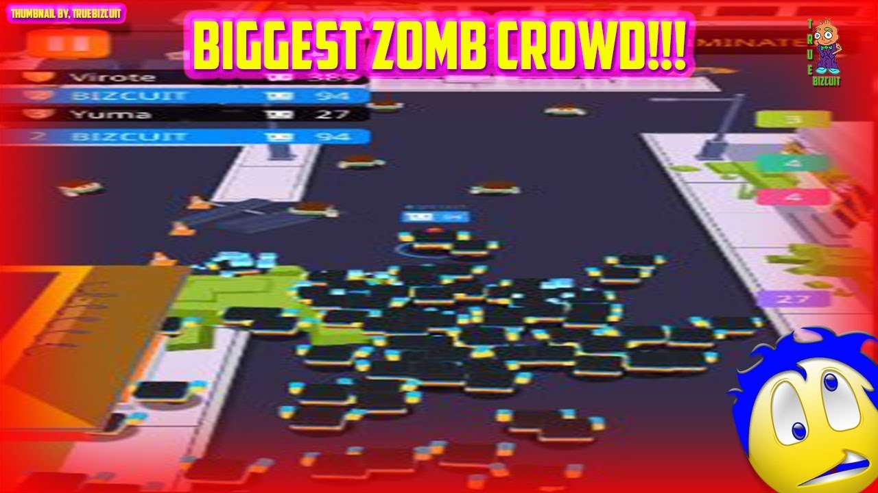 Crowd City Zombie Crash [100% Map Control] NEW IO GAME | Zombie Mosh Pit (tips, tricks & strategy)