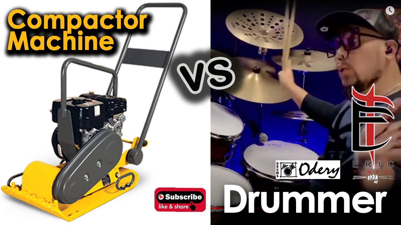 Compactor machine vs The Drummer | Eric Tambol | Odery Drums