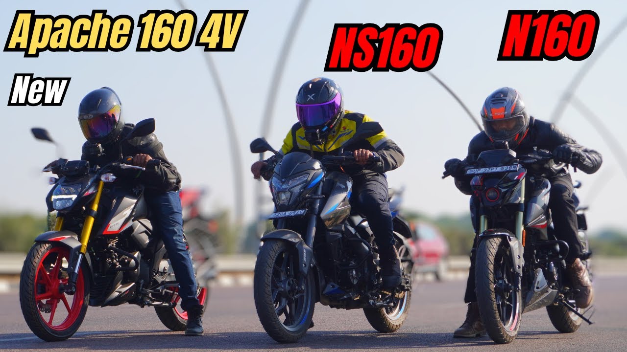 New 2025 Apache 160 4V vs NS160 BS6 vs N160 BS6 Drag Race