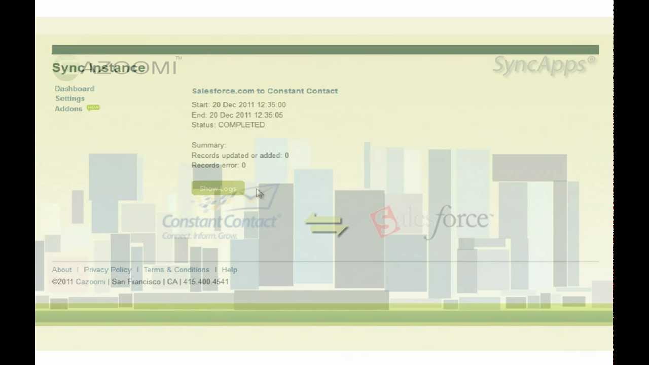 Salesforce CRM Sync integration for Constant Contact