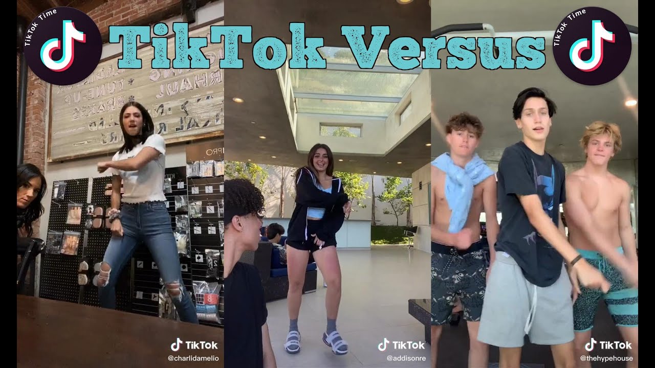Charli D’Amelio VS Addison Rae VS The Hype House | 100% IN SYNC TIKTOK COMPILATION