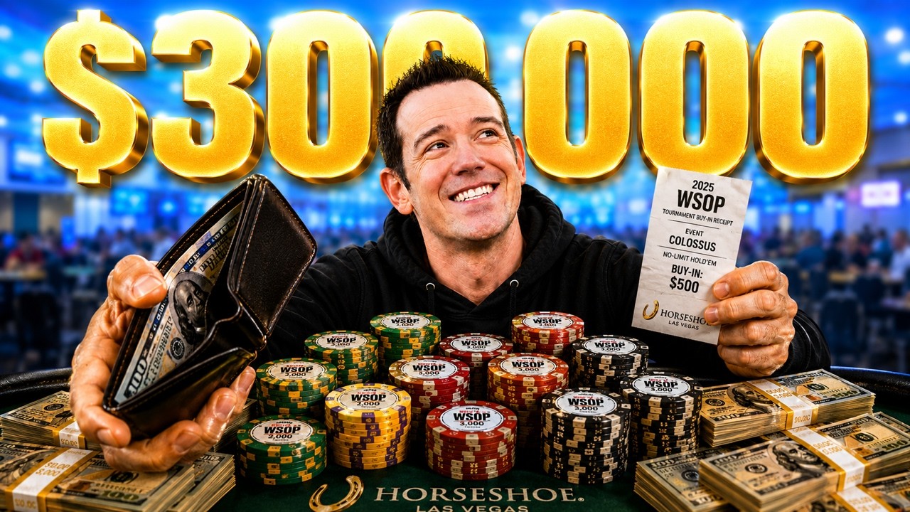 Я ПРОШЕЛ ВО ВТОРОЙ ДЕНЬ турнира World Series of Poker $500 Colossus! | WSOP Влог #13