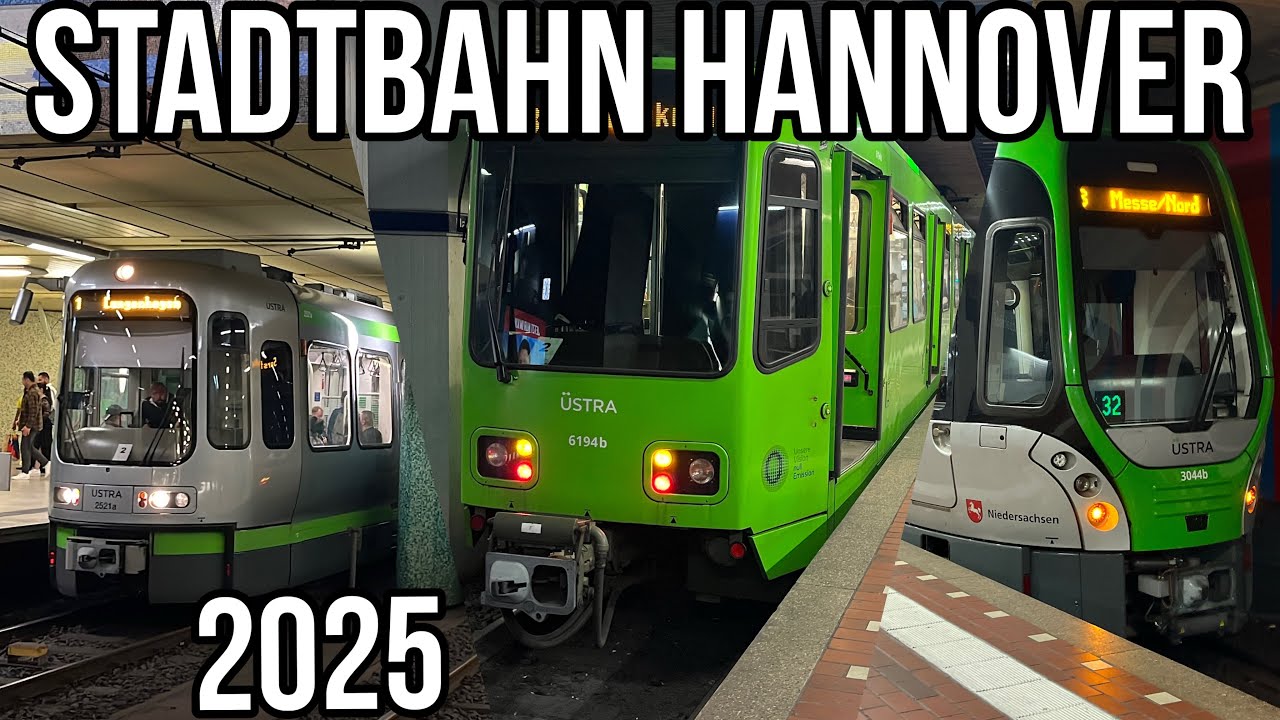 Stadtbahn Hannover | Vom TW6000 überm Silberpfeil zum TW3000 | 2025 [HD] [DE]