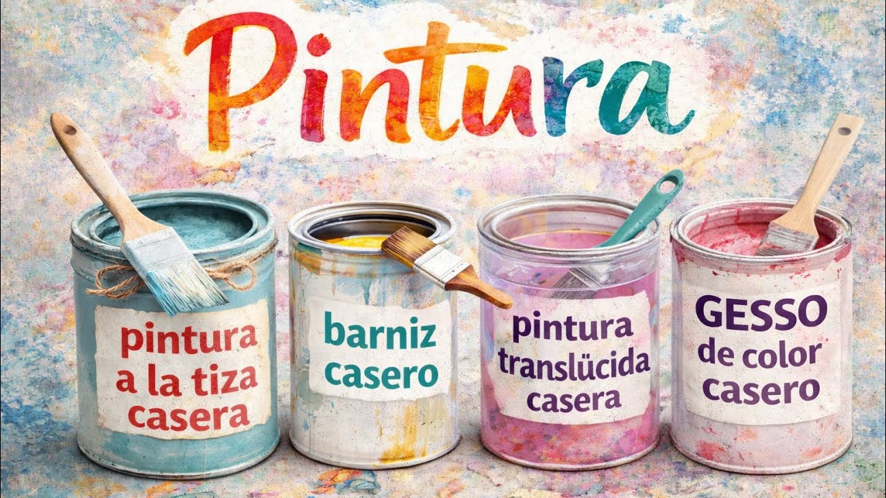 Pinturas Caseras / Escuelita/ zona de Manualidades y scrap 