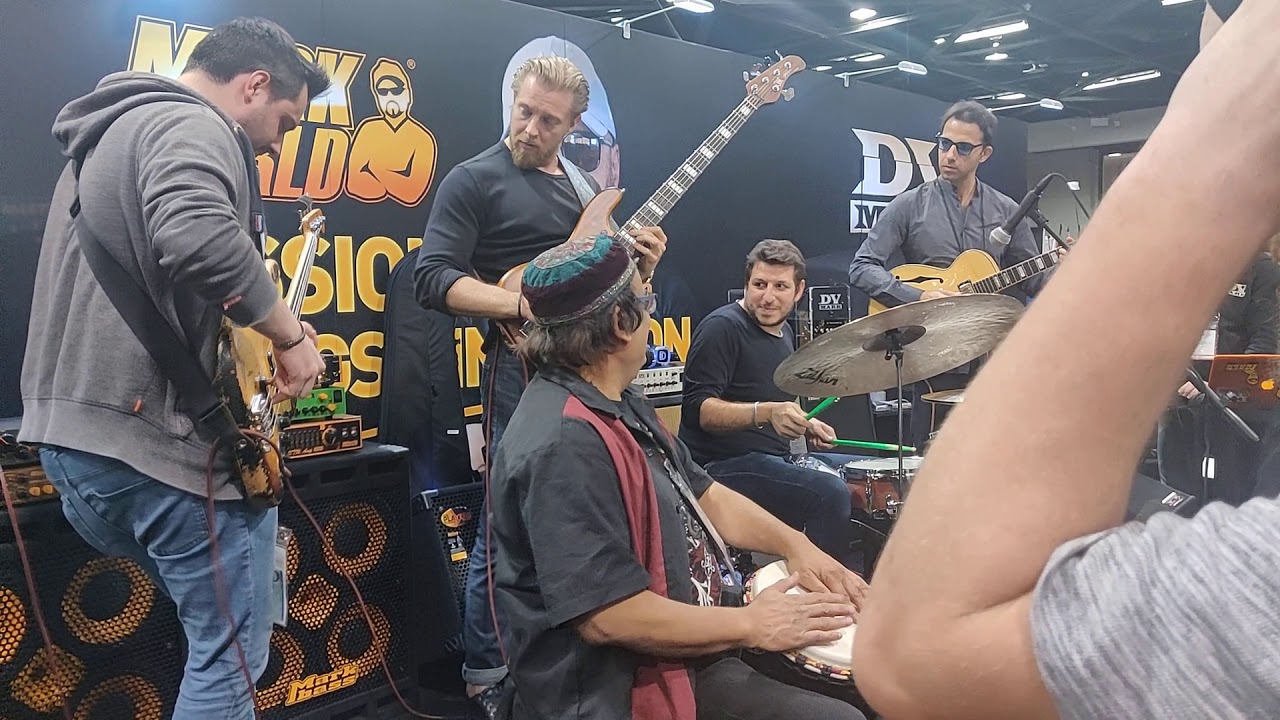 Mark Bass Jam Romain Labaye Hadrien Feraud Dario Chiazzolino Nicolas Viccaro Kalyan Pathak NAMM 2020