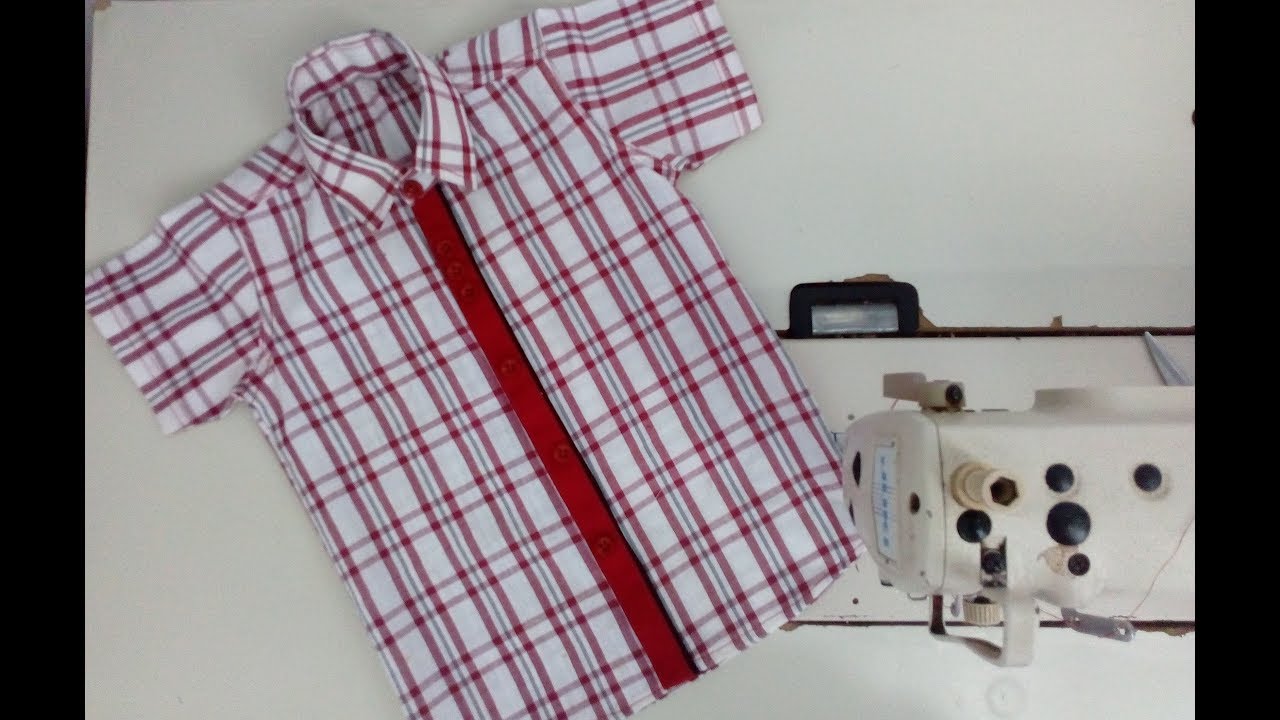 Baby Boy Shirt Cutting and Stitching Full Tutorial || diy shirt cutting and stitching