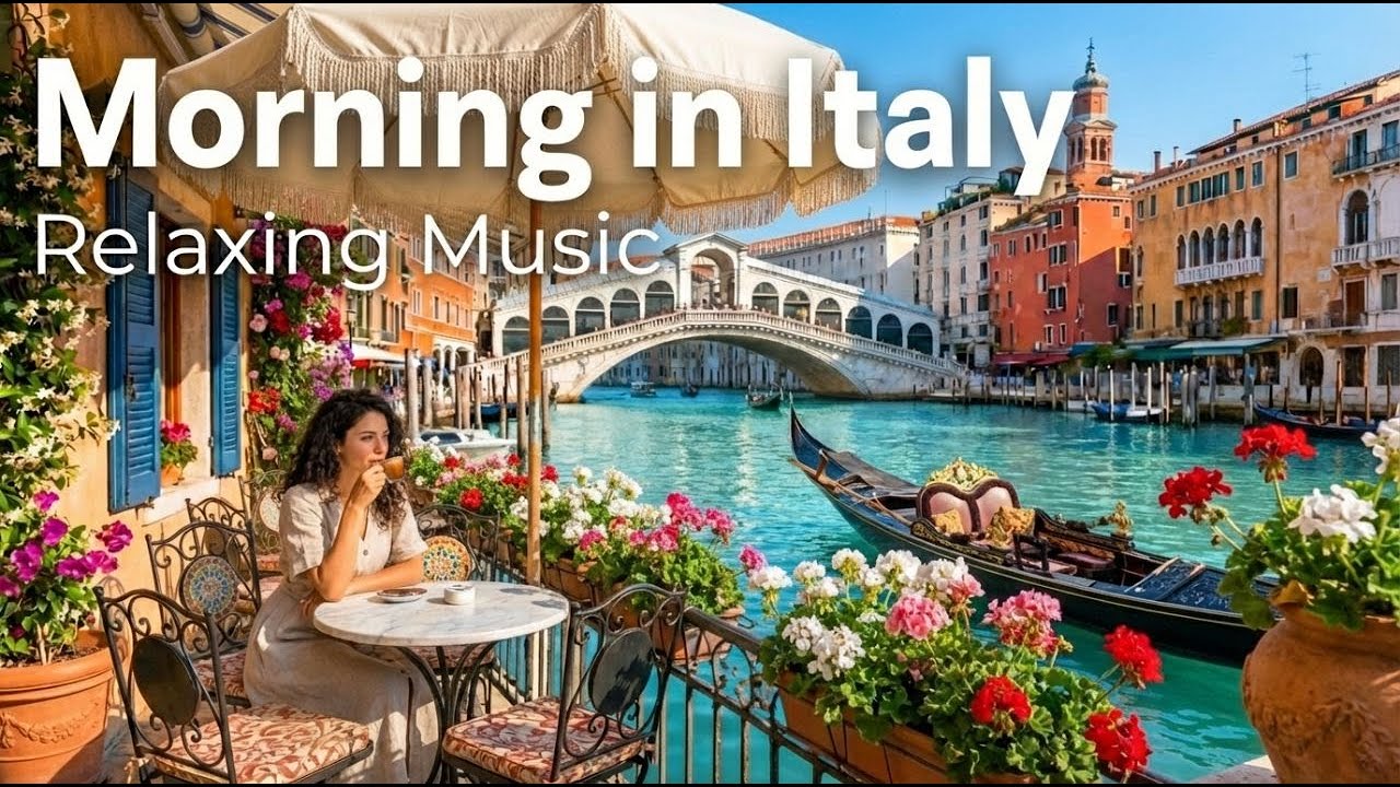 Italian Morning Music 🌅 Peaceful Mediterranean Coastal Mood for Relaxation