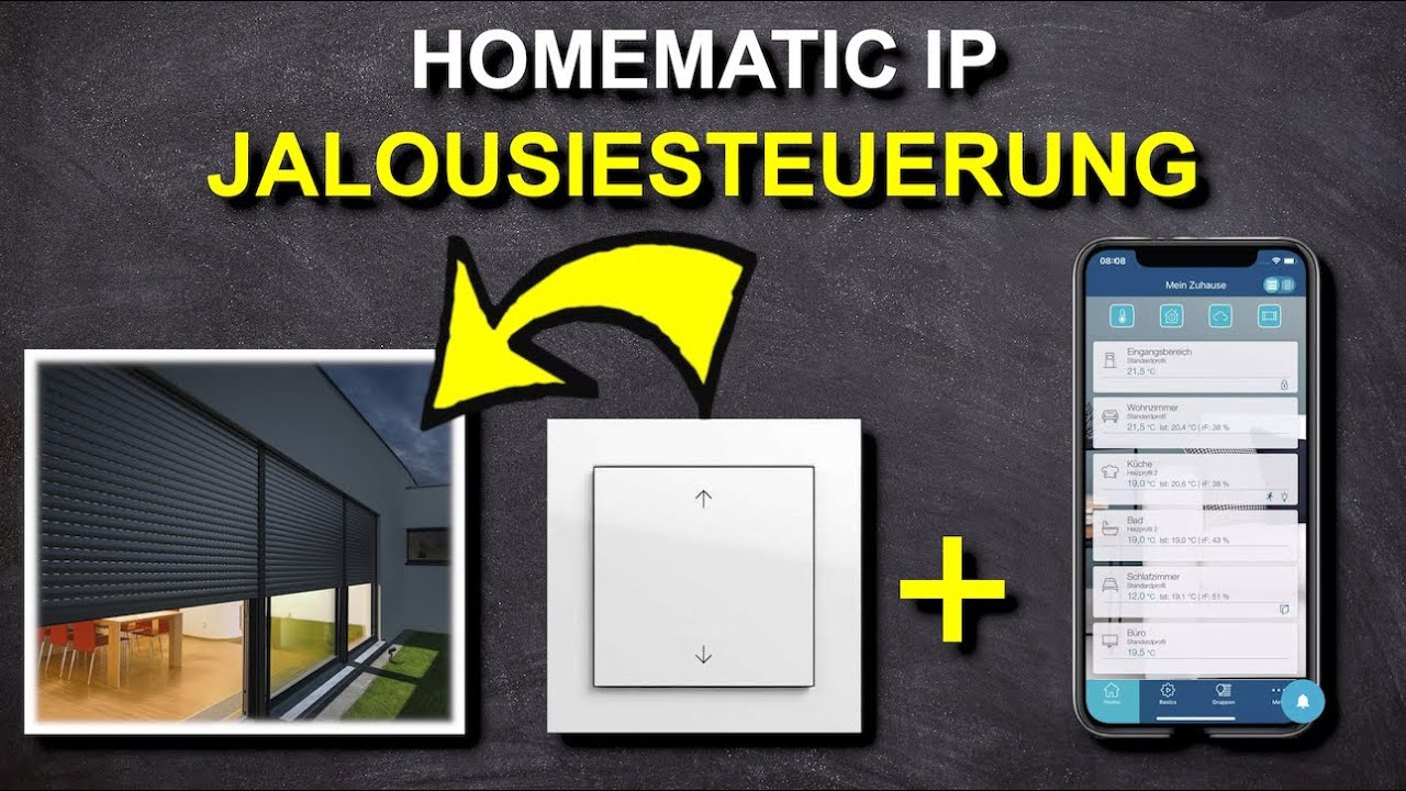 Jalousien auf Smart Home umrüsten - Homematic IP Rollladensteuerung installieren und einrichten