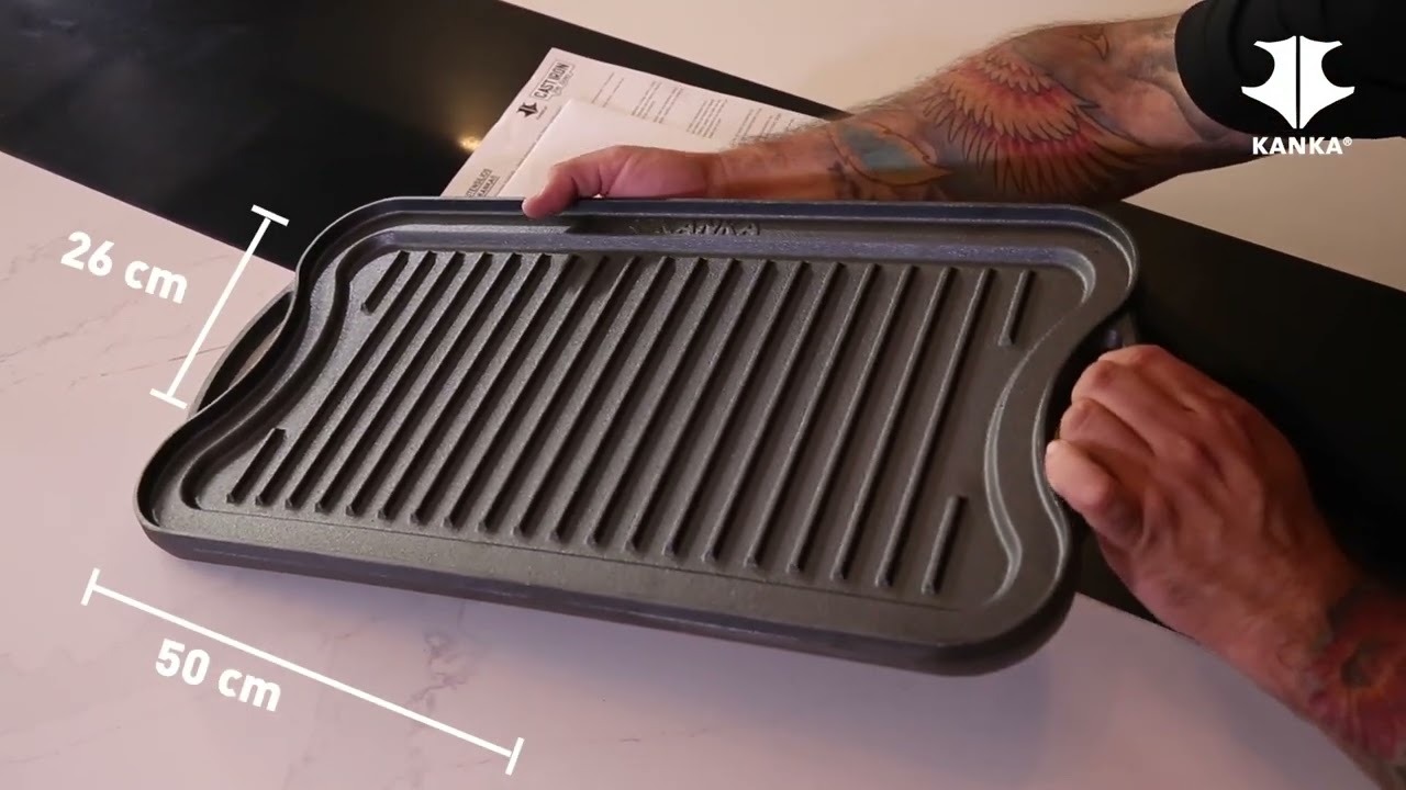 Parrilla/Plancha de Hierro Fundido - Presentación y Uso