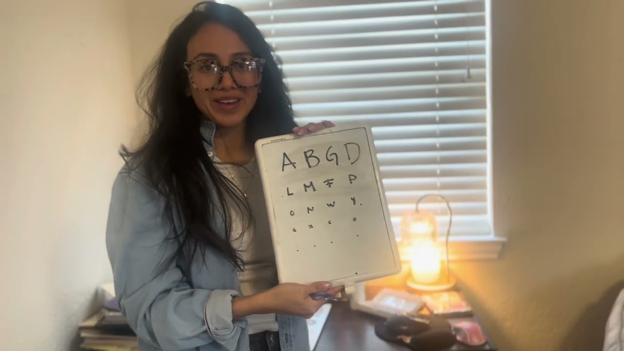 ASMR | annoyed doctor gives you an eye exam