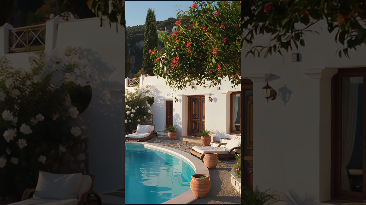Mediterranean Jazz Ambience &ndash; Romantic Instrumentals & Scenic Views 🎷🌅 #shorts  #4kvideo #ambient