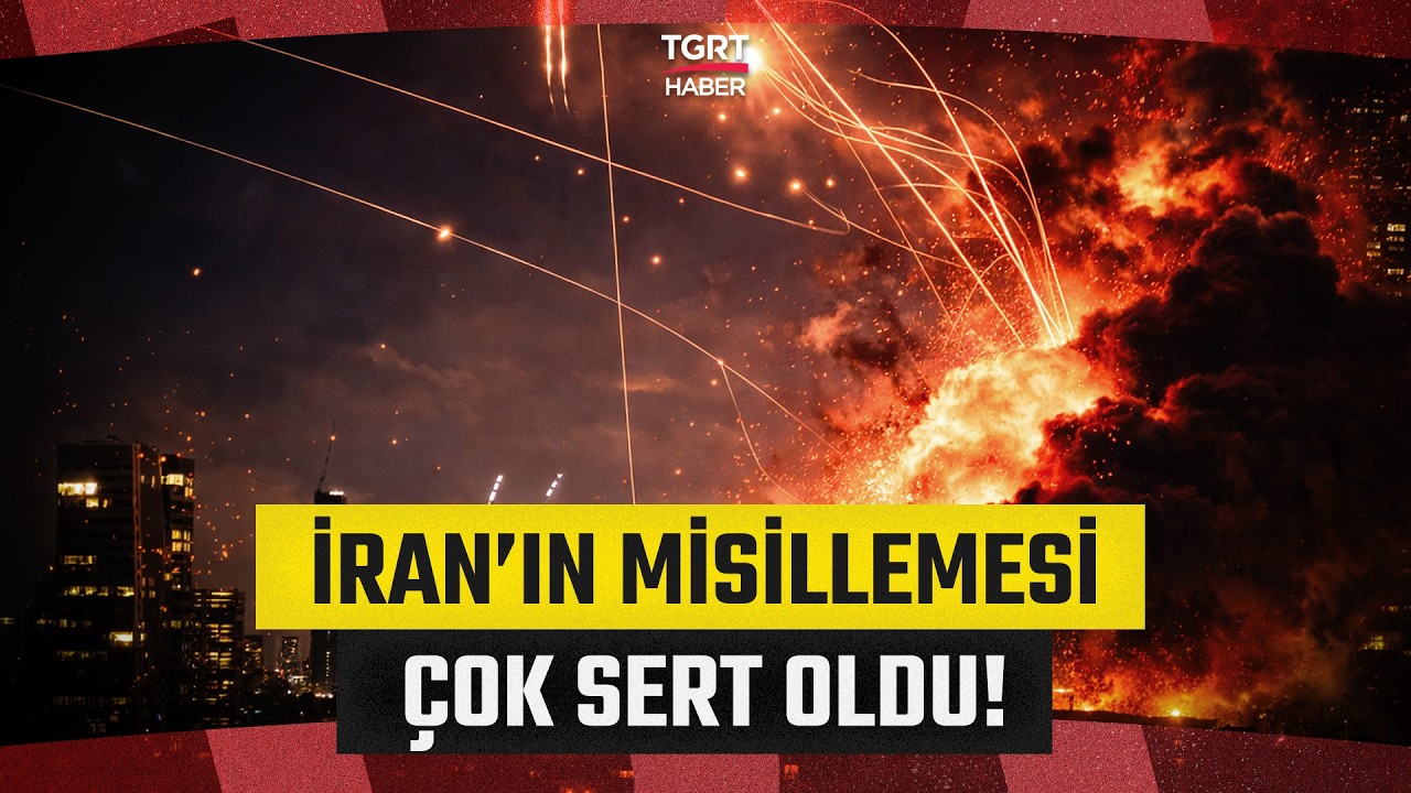 İran Tel Aviv'i Balistik F&uuml;zelerle Vurdu: Demir Kubbe Delik Deşik Oldu! - TGRT Haber