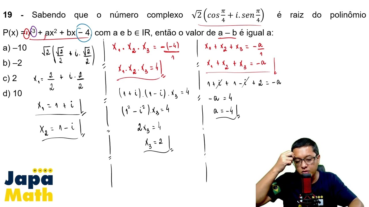 Prova Resolvida AFA(2025 - 2026) - Matemática - Questão 19