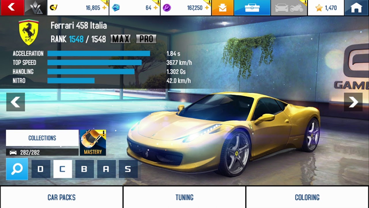 Asphalt 8  Airborne All 282 cars