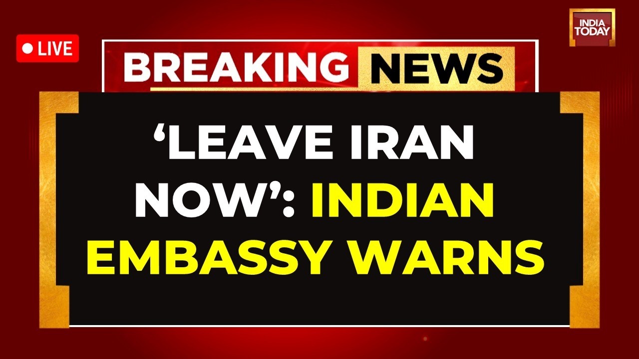 Indian Embassy Warns Indians To Leave Iran LIVE News | US vs Iran Tensions Escalate LIVE News