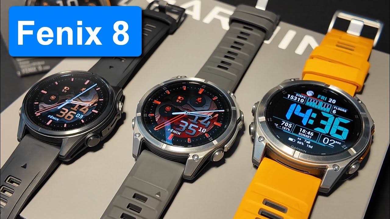 A Garmin Fenix 8 család és a közeli rokonok