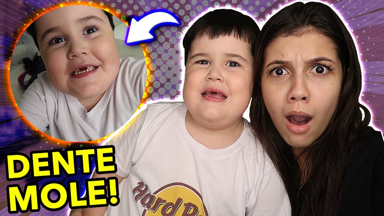 o DENTE do meu irmãozinho está MOLE!!! *primeira vez*