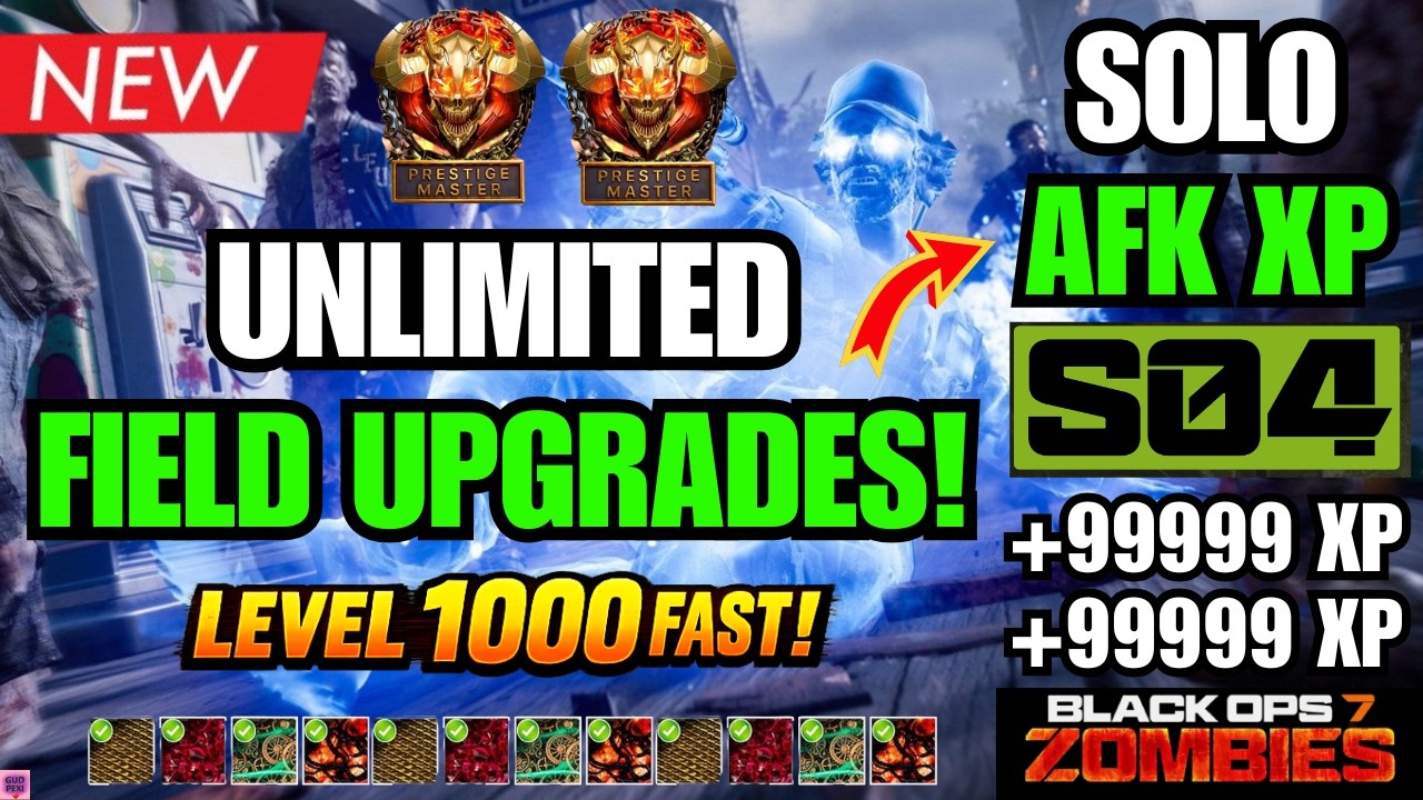 DO ASAP! NEW BO7 BROKEN SOLO XP GLITCH! INSTANT RECHARGE FIELD UPGRADE + AFK XP FARM | BO7 ZOMBIES