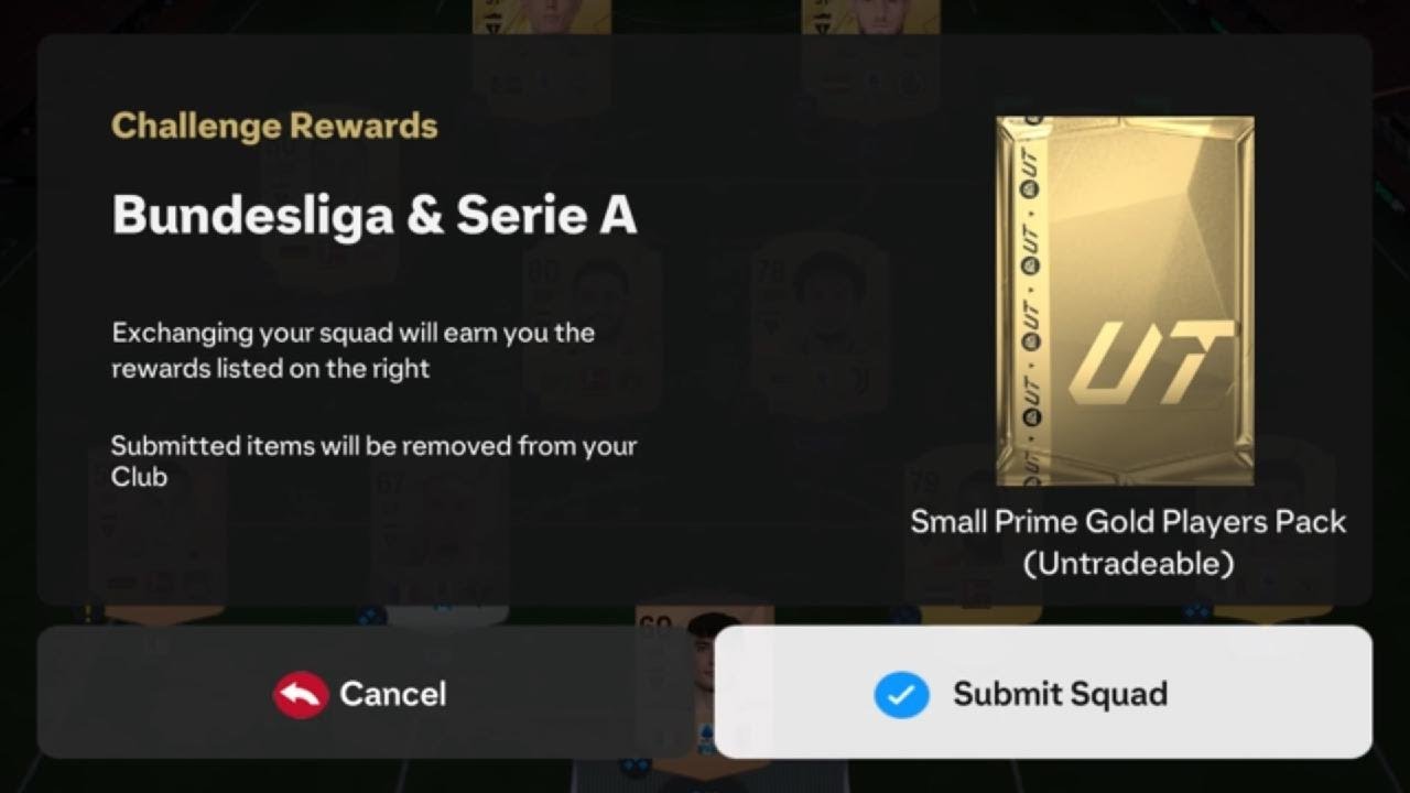 #EA SPORTS #FC25 #UT #SBC Premium Mixed Leagues Upgrade Bundesliga & Serie A