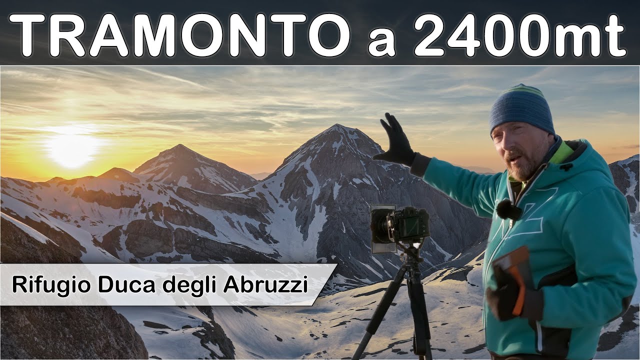 GRAN SASSO Landscape Photography: tramonto dal Rifugio Duca degli Abruzzi Escursionismo e Fotografia