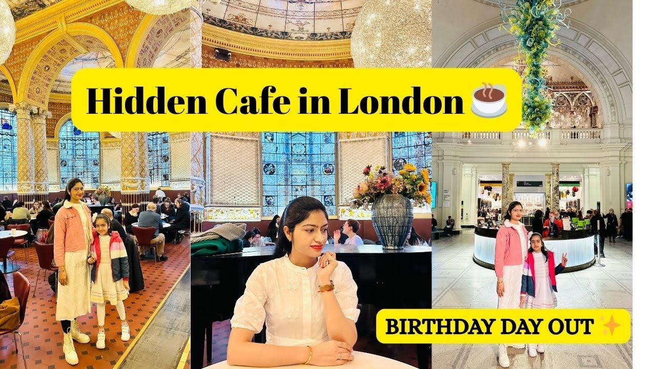 My Birthday in London ✨ We Found a Hidden Café ☕ (So Beautiful!) | Indian Family in UK