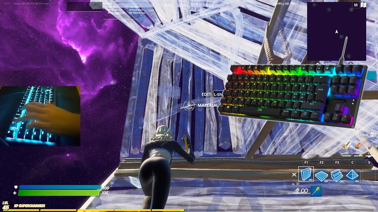 Fortnite HyperX Alloy Origins Core Keyboard ASMR