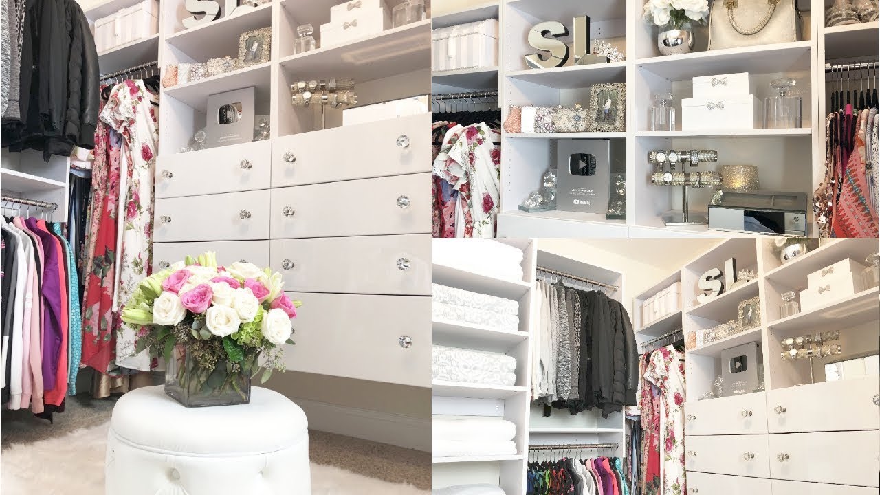DIY Glam Closet! Closet Organization Ideas | Before and After Tour!