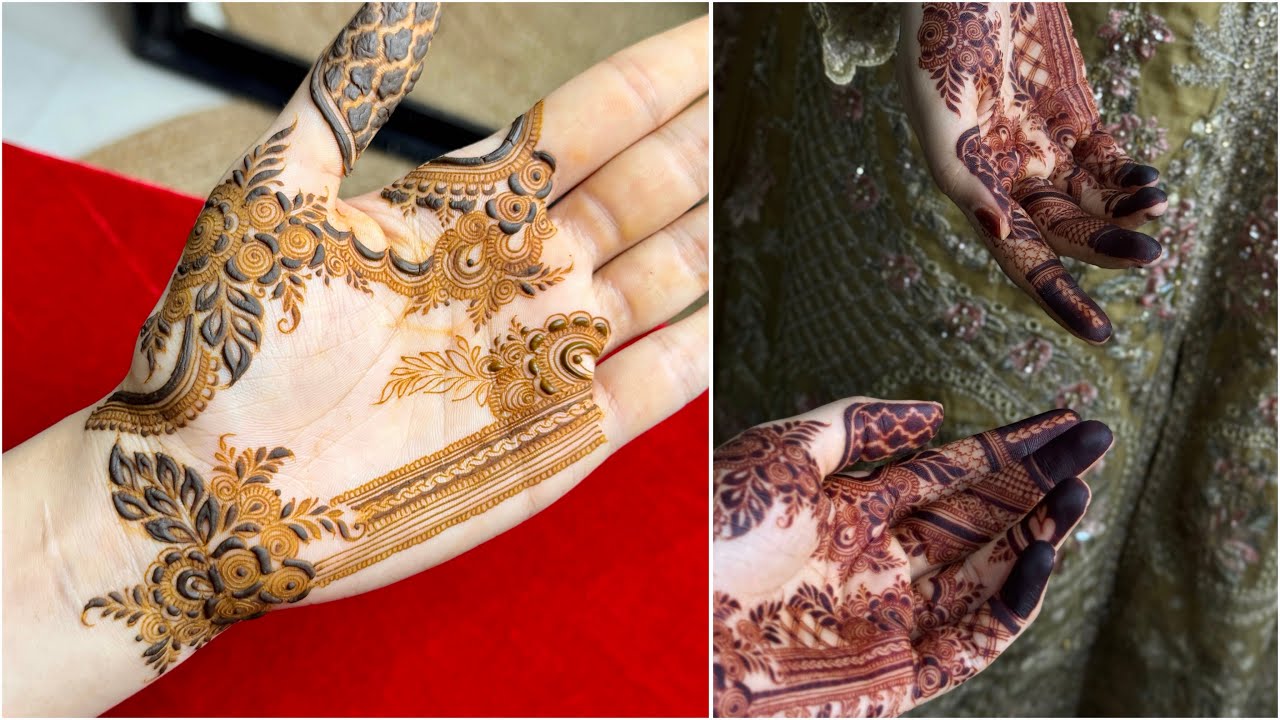 Unique Mehndi Design || Mehndi design simple for front hand | intricate mehndi design