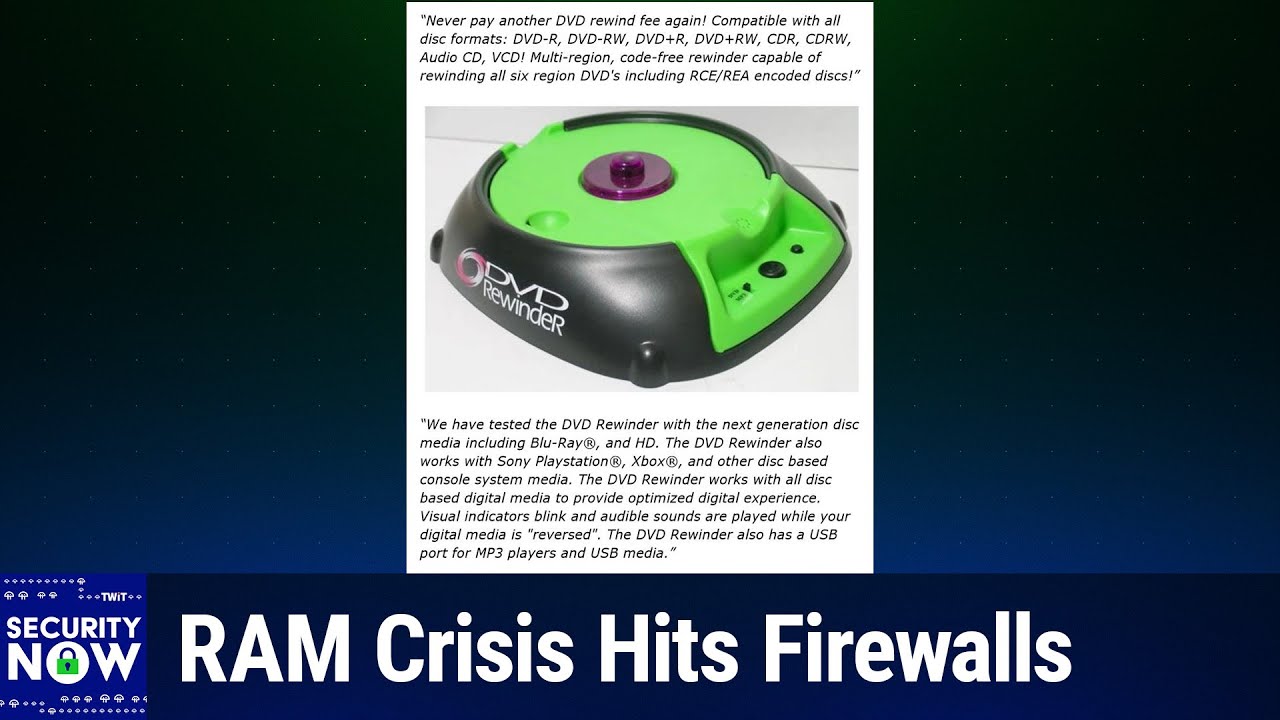 More GhostPosting - RAM Crisis Hits Firewalls
