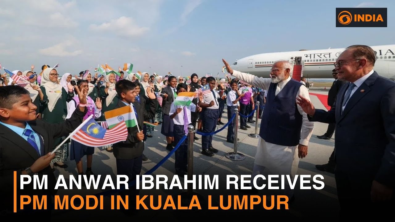 PM Anwar Ibrahim Receives PM Modi in Kuala Lumpur