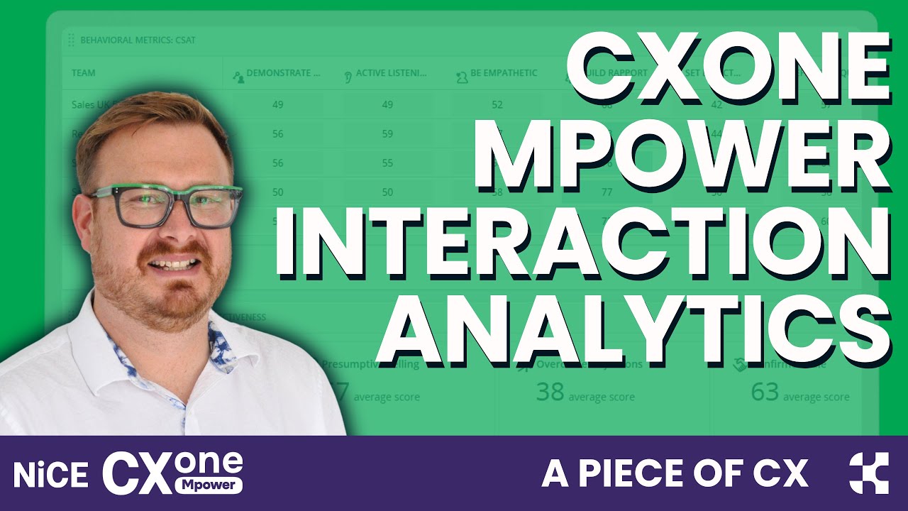 A Piece of CX: Nice CXone Mpower Interaction Analytics