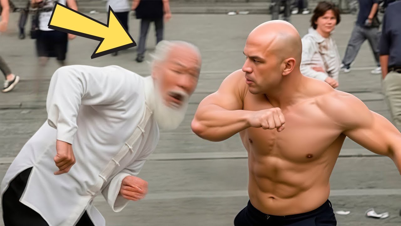 가짜 고수들이 진짜 프로 파이터들에게 완전히 박살나는 장면!
