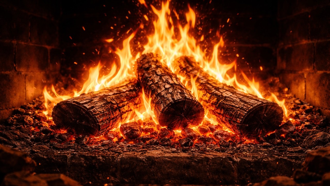 Fall Asleep Fast 🔥 3 Hours Fireplace Sounds in 4K